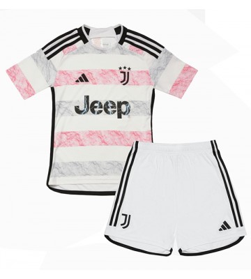 Juventus babykläder Bortatröja barn 2023-24 Korta ärmar (+ Korta byxor)